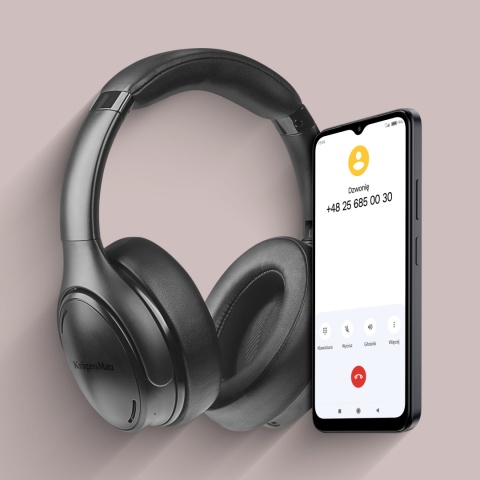 Słuchawki bezprzewodowe nauszne ANC BT 5.0 Bluetooth F3A Kruger&Matz