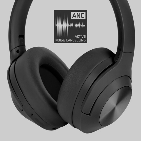 Słuchawki bezprzewodowe nauszne Bluetooth 5.3 ANC mikrofon Kruger&Matz F2A