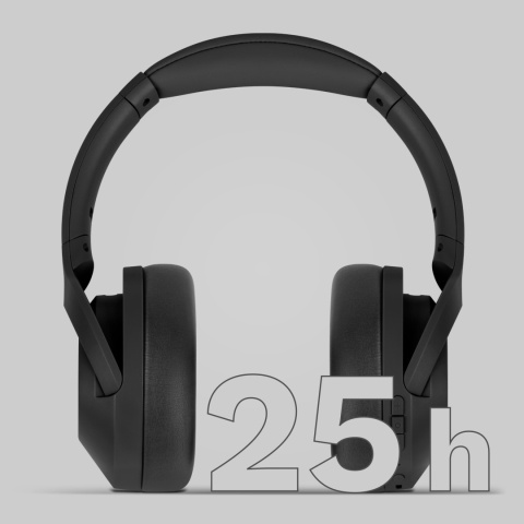 Słuchawki bezprzewodowe nauszne Bluetooth 5.3 ANC mikrofon Kruger&Matz F2A