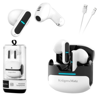 Słuchawki bezprzewodowe powerbank Bluetooth 5.3 TWS mikrofon Kruger&Matz M8