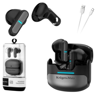 Słuchawki bezprzewodowe powerbank Bluetooth 5.3 TWS mikrofon Kruger&Matz M8
