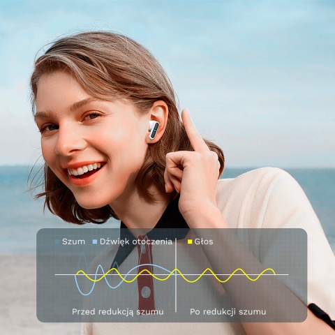 Słuchawki bezprzewodowe powerbank Bluetooth 5.3 TWS mikrofon Kruger&Matz M8