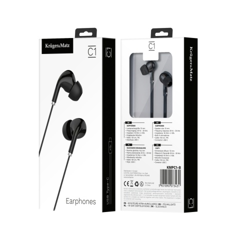 Słuchawki dokanałowe USB-C Kruger&Matz C1