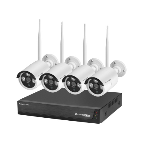 Zestaw do monitoringu WiFi FullHD 4 kamery IP C200 Zestaw do monitoringu WiFi FullHD 4 kamery IP C200