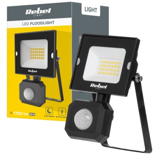 Halogen LED reflektor naświetlacz lampa 20W 6500K IP44 czujnik