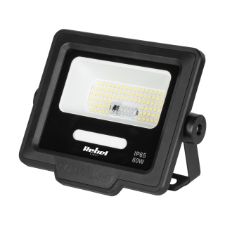 Lampa Solarna Ogrodowa LED Reflektor Czujnik Zmierzchu Rebel pilot
