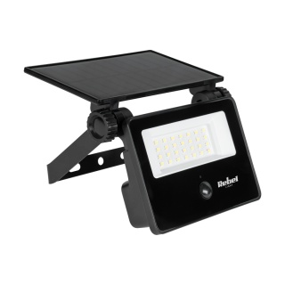 Lampa solarna ogrodowa naświetlacz z czujnikiem zmierzchu i ruchu Rebel 6W