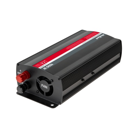 Przetwornica samochodowa napięcia 12V 230V 500W/1000W Rebel Przetwornica samochodowa napięcia 12V 230V 500W/1000W Rebel