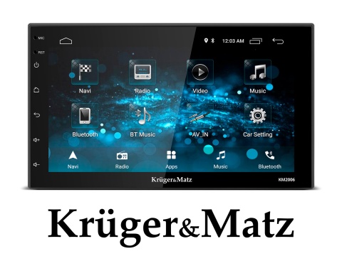 Radio 2DIN Kruger&Matz ANDROID 8.1 GPS, BT