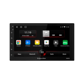 Radio Samochodowe Kruger&Matz CarPlay/AndroidAuto 7" 2DIN Bluetooth USB AUX