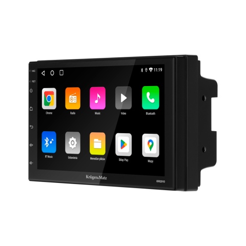 Radio Samochodowe Kruger&Matz CarPlay/AndroidAuto 7" 2DIN Bluetooth USB AUX