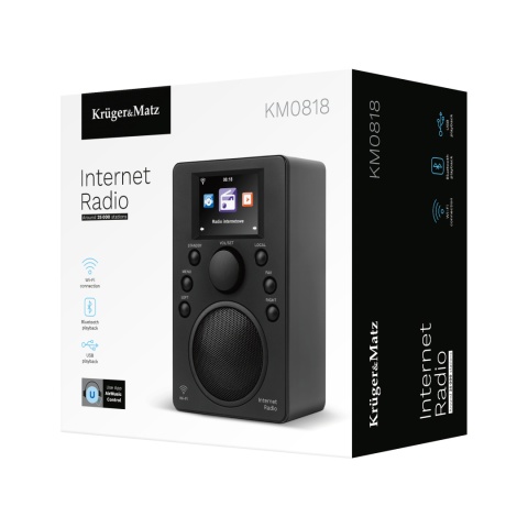 Radio internetowe BT 5.0 WiFI USB Kruger&Matz Radio internetowe BT 5.0 WiFI USB Kruger&Matz