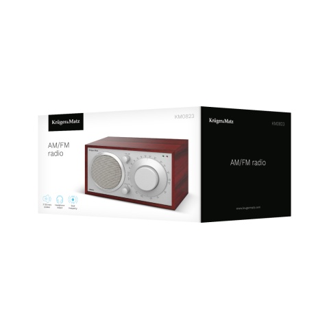 Radio kuchenne FM/AM domowe Kruger&Matz mocny głośnik AUX jack 3.5mm Radio kuchenne FM/AM domowe Kruger&Matz mocny głośnik AUX jack 3.5mm