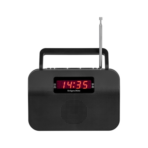 Radio kuchenne budowlane przenośnie na baterie analogowe FM AM Kruger&Matz Radio kuchenne budowlane przenośnie na baterie analogowe FM AM Kruger&Matz