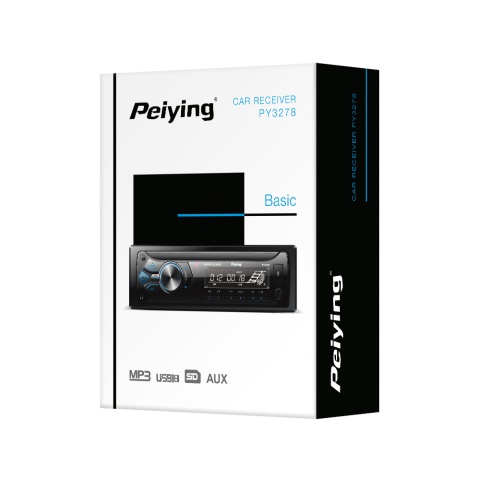 Radio samochodowe 1 DIN Peiying PY3278 4 x 20 W Equalizer USB: 2.0 karta SD Radio samochodowe 1 DIN Peiying PY3278 4 x 20 W Equalizer USB: 2.0 karta SD