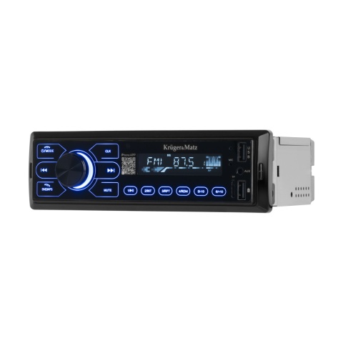 Radio samochodowe Bluetooth Kruger&Matz 1 DIN USB AUX Jack 3,5 mm microSD