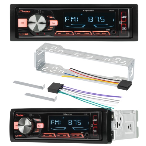 Radio samochodowe Bluetooth Kruger&Matz 1 DIN USB AUX PILOT microSD