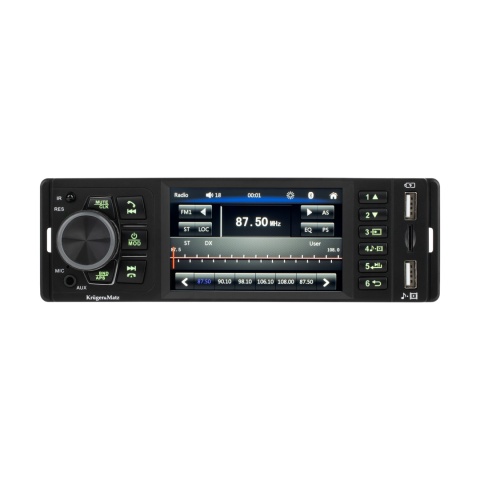 Radio samochodowe Kruger&Matz Bluetooth 4" AUX gniazdo kamery cofania 1 DIN