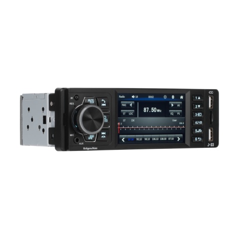 Radio samochodowe Kruger&Matz Bluetooth 4" AUX gniazdo kamery cofania 1 DIN