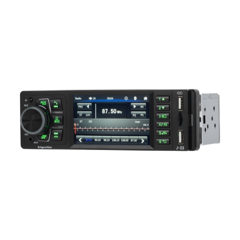 Radio samochodowe Kruger&Matz Bluetooth 4" AUX gniazdo kamery cofania 1 DIN