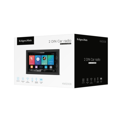 Radio samochodowe Kruger&Matz KM2008 Android Wi-Fi Bluetooth 2 DIN 7" GPS