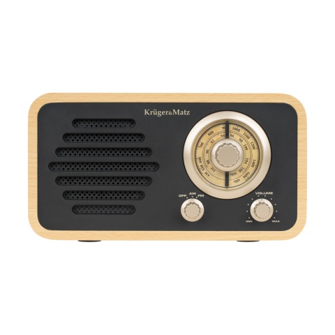 Radio sieciowe Kruger&Matz AM/FM antena teleskopowa RETRO Radio sieciowe Kruger&Matz AM/FM antena teleskopowa RETRO