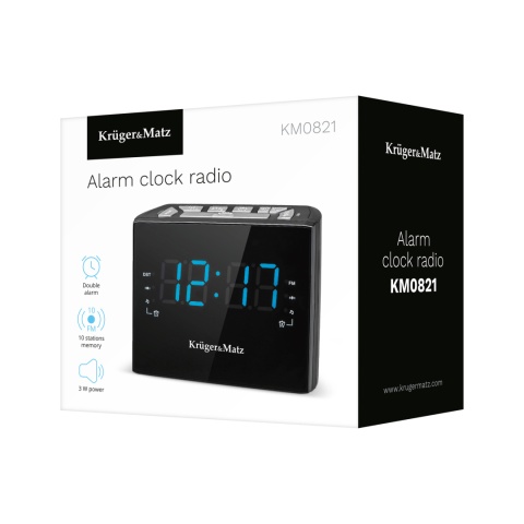 Radiobudzik FM LED alarm Kruger&Matz KM 821