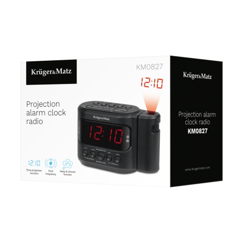 Radiobudzik Kruger&Matz AM/FM timer drzemka LED Radiobudzik Kruger&Matz AM/FM timer drzemka LED