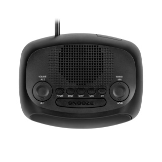 Radiobudzik Kruger&Matz pamięć 20 stacji podwójny budzik drzemka timer