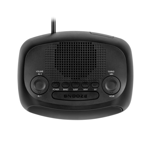 Radiobudzik Kruger&Matz pamięć 20 stacji podwójny budzik drzemka timer