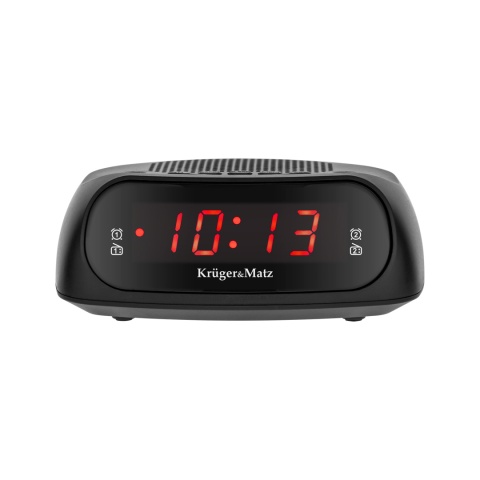 Radiobudzik Kruger&Matz pamięć 20 stacji podwójny budzik drzemka timer