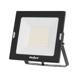 Reflektor naświetlacz LED halogen lampa slim 50W Rebel 6500K 230V IP65