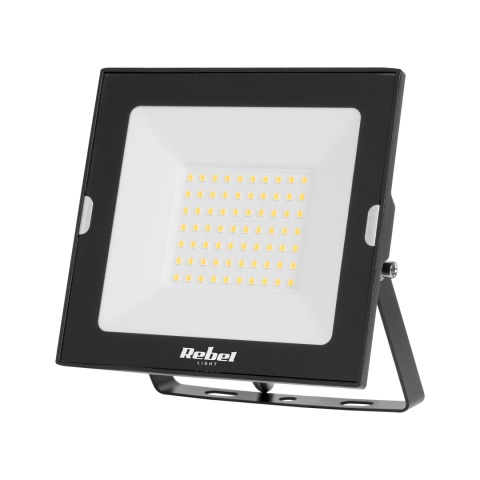 Reflektor naświetlacz LED halogen lampa slim 50W Rebel 6500K 230V IP65 Reflektor naświetlacz LED halogen lampa slim 50W Rebel 6500K 230V IP65