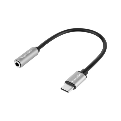 Adapter przejściówka USB-C do MINI JACK 3,5mm AUX 17,5cm Kruger&Matz Adapter przejściówka USB-C do MINI JACK 3,5mm AUX 17,5cm Kruger&Matz