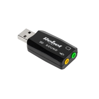 Karta dźwiękowa USB 3D Sound Virtual 5.1 Sound plug and play Rebel
