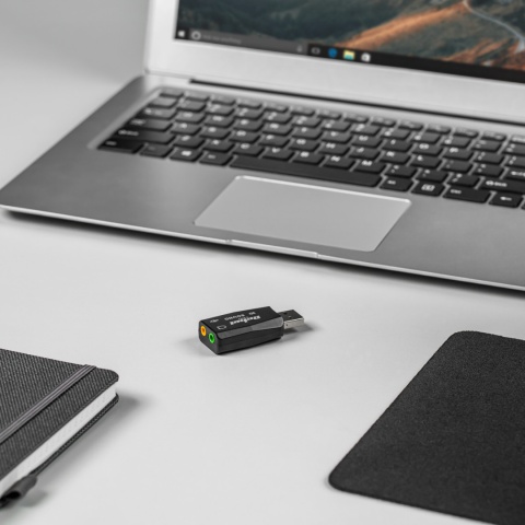 Karta dźwiękowa USB 3D Sound Virtual 5.1 Sound plug and play Rebel
