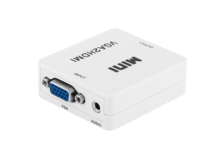 Konwerter sygnału Cabletech VGA do HDMI z funkcją audio - Plug&Play