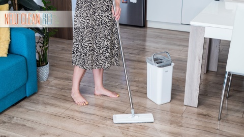 Mop dwukomorowy Teesa New Clean R13 płaski 2x mikrofibra 5,7L