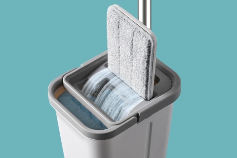 Mop dwukomorowy Teesa New Clean R13 płaski 2x mikrofibra 5,7L
