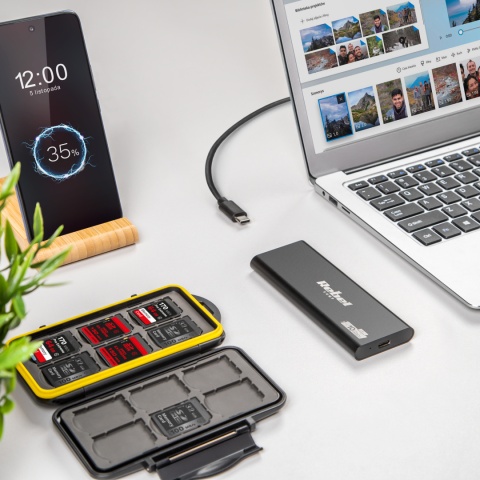 Obudowa dysku SSD M2 USB-C REBEL aluminiowa