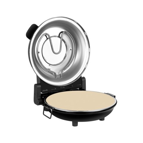 Piec do pizzy Teesa 400°C 1200W kamień okienko 2 łopatki