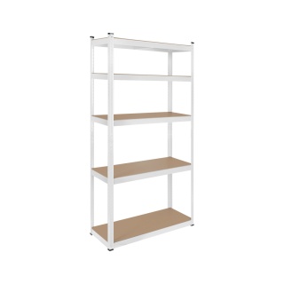 Regał metalowy magazynowy 2w1 5 półek garażowy 180x90x40cm 750kg Rebel