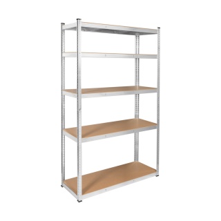 Regał metalowy magazynowy 2w1 5 półek garażowy 205x120 x45cm 875kg Rebel