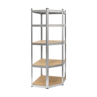 Regał metalowy magazynowy narożny 5 półek garażowy180x40x70cm 875kg Rebel