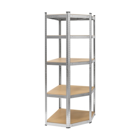Regał metalowy magazynowy narożny 5 półek garażowy180x40x70cm 875kg Rebel Regał metalowy magazynowy narożny 5 półek garażowy180x40x70cm 875kg Rebel