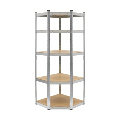 Regał metalowy magazynowy narożny 5 półek garażowy180x40x70cm 875kg Rebel Regał metalowy magazynowy narożny 5 półek garażowy180x40x70cm 875kg Rebel
