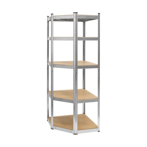 Regał metalowy magazynowy narożny 5 półek garażowy180x40x70cm 875kg Rebel Regał metalowy magazynowy narożny 5 półek garażowy180x40x70cm 875kg Rebel