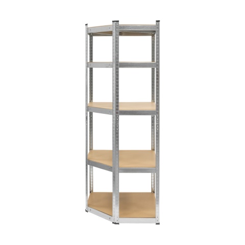 Regał metalowy magazynowy narożny 5 półek garażowy180x40x70cm 875kg Rebel Regał metalowy magazynowy narożny 5 półek garażowy180x40x70cm 875kg Rebel