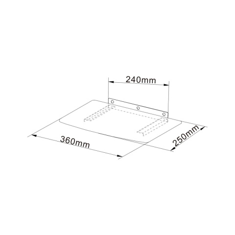 Uchwyt ścienny do odtwarzaczy DVD i dekoderów max 8kg Cabletech Uchwyt ścienny do odtwarzaczy DVD i dekoderów max 8kg Cabletech