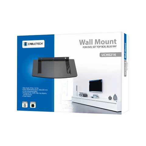 Uchwyt ścienny do odtwarzaczy DVD i dekoderów max 8kg Cabletech Uchwyt ścienny do odtwarzaczy DVD i dekoderów max 8kg Cabletech